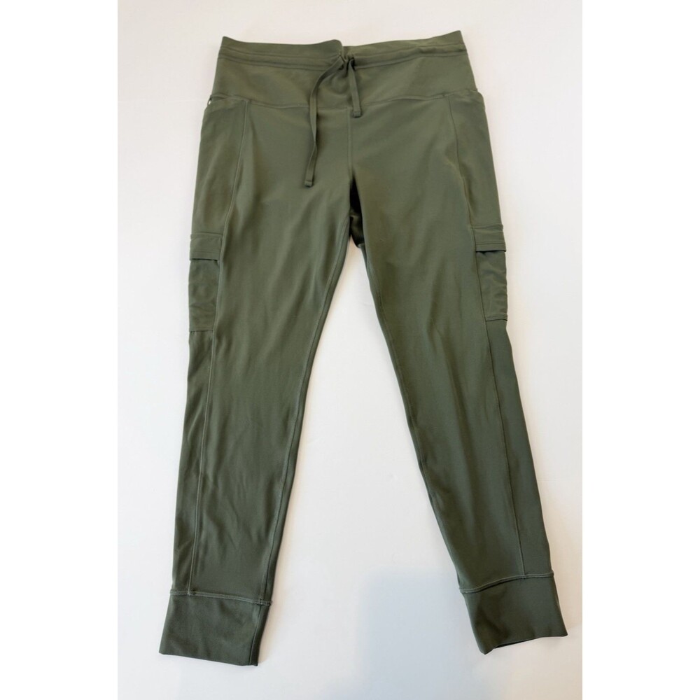 Athleta Salutation Cargo Tights Olive Green Powervita Leggings XL
